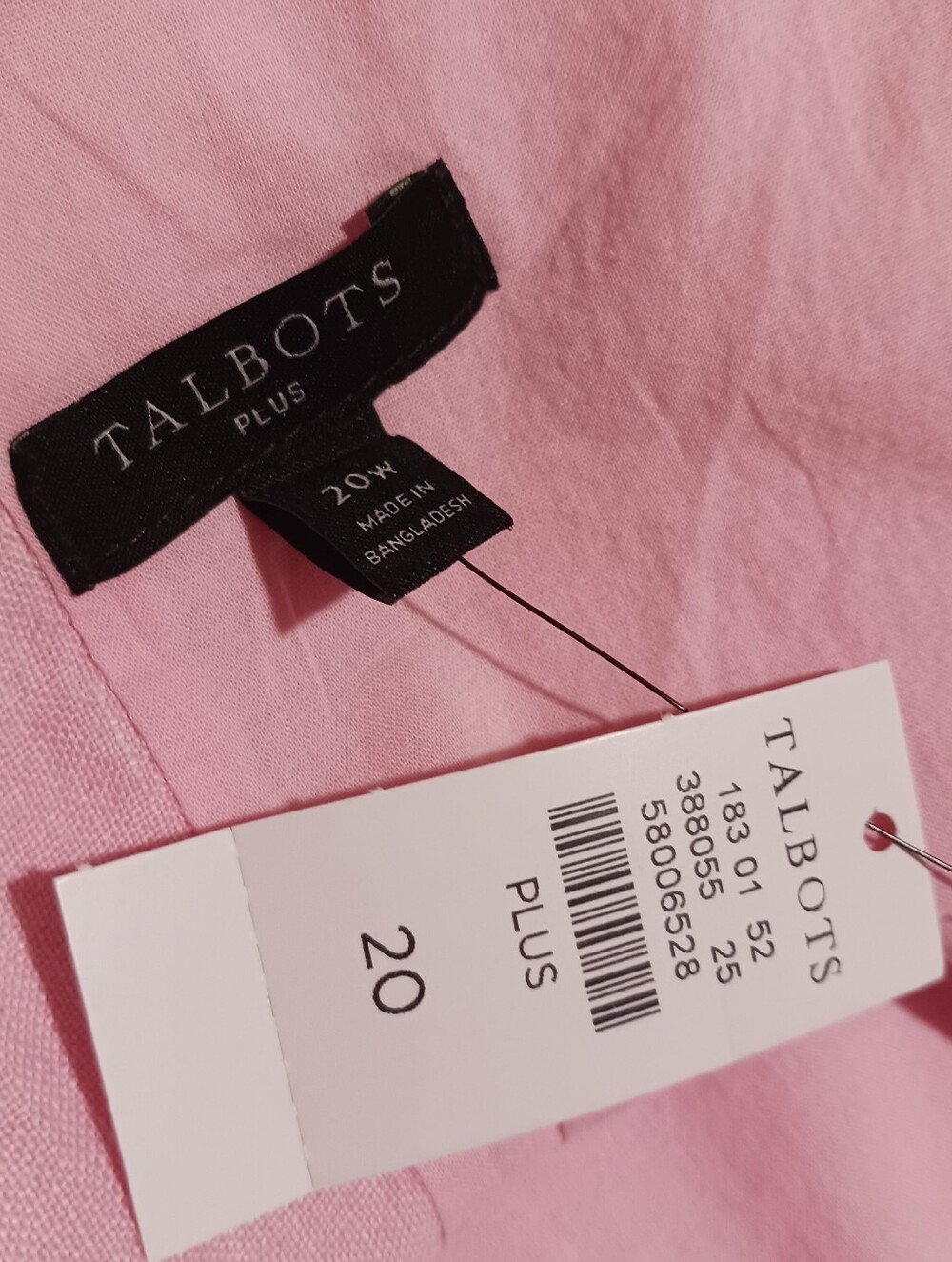 Talbots Luxe Linen Scallop Hem Shift Dress - Picture 8 of 9